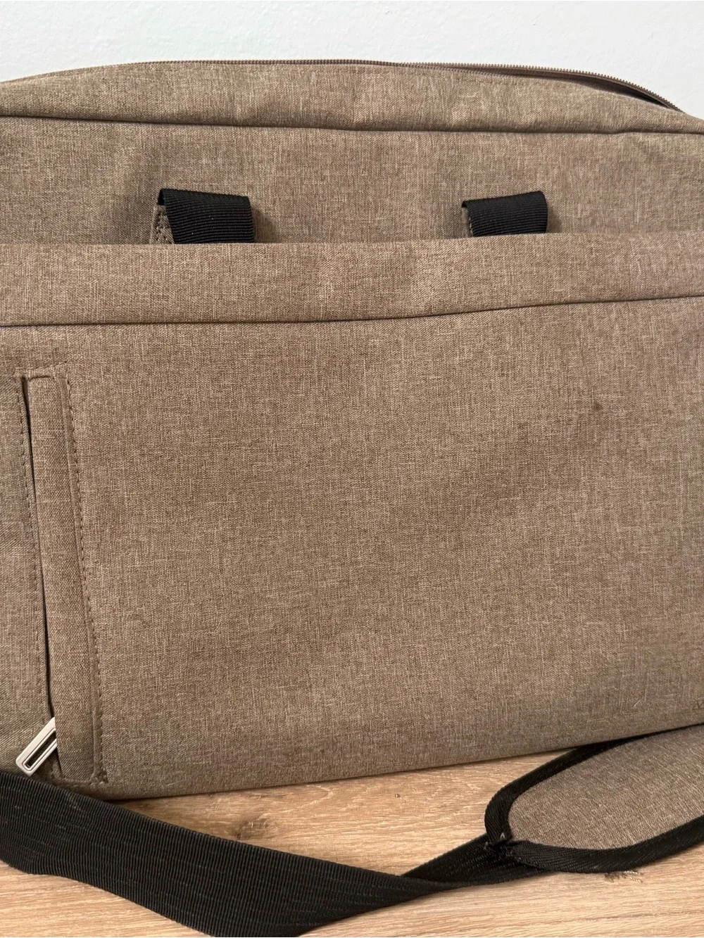 Men's Brown Canvas Briefcase - Unbranded